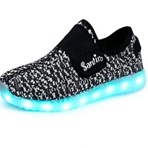 SANTIRO light-up comfy knit sneakers 4 5 (F2)